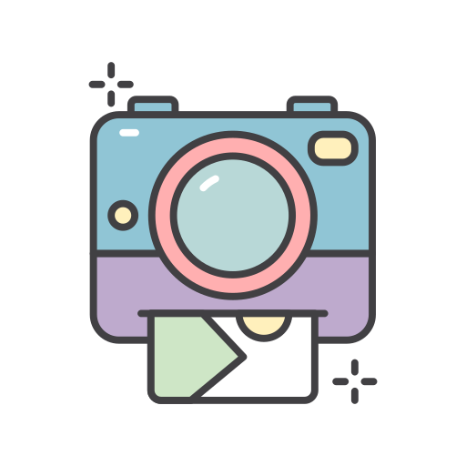 インスタントカメラ Generic Outline Color icon