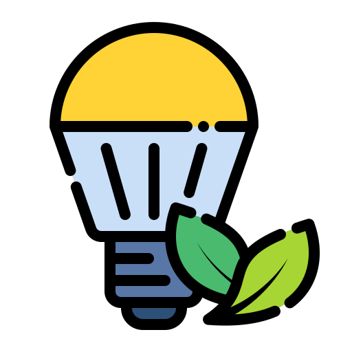 Öko-glühbirne Generic Outline Color icon