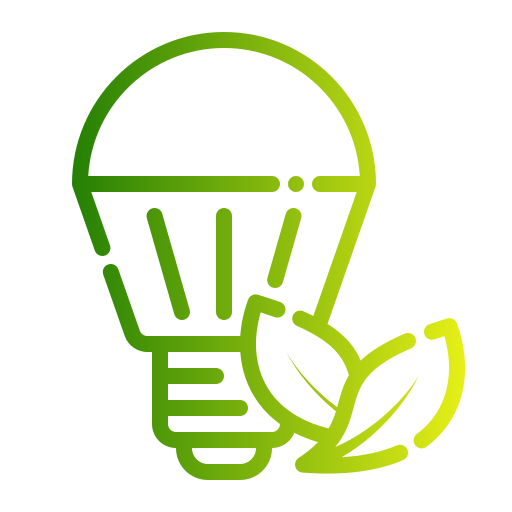 Eco bulb Generic Gradient icon