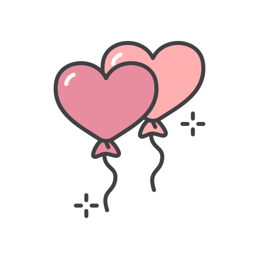 globo corazon Generic Outline Color icono