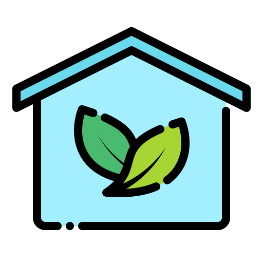 hogar ecológico Generic Outline Color icono