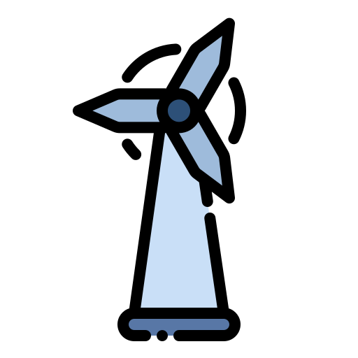 Ветряная турбина Generic Outline Color иконка