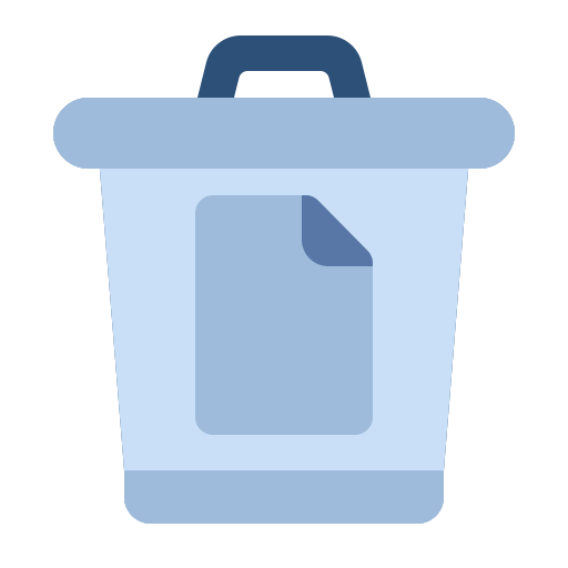 Paper bin Generic Flat icon