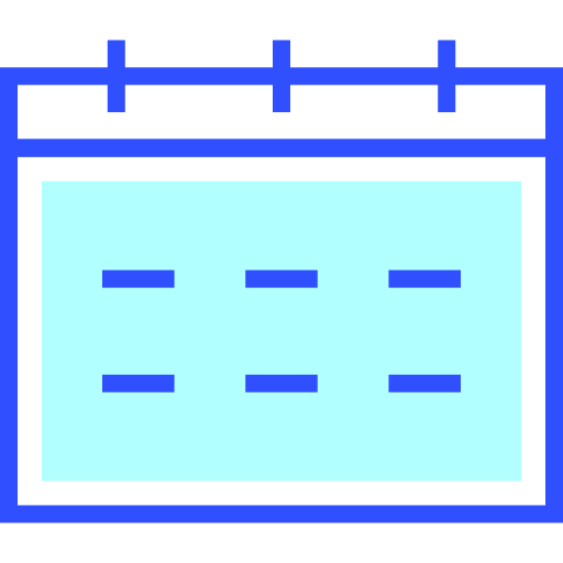 Calendar Inipagistudio Lineal Color icon