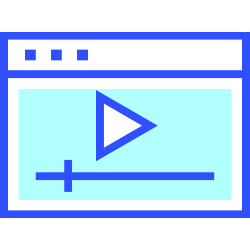 videoplayer Inipagistudio Lineal Color icon