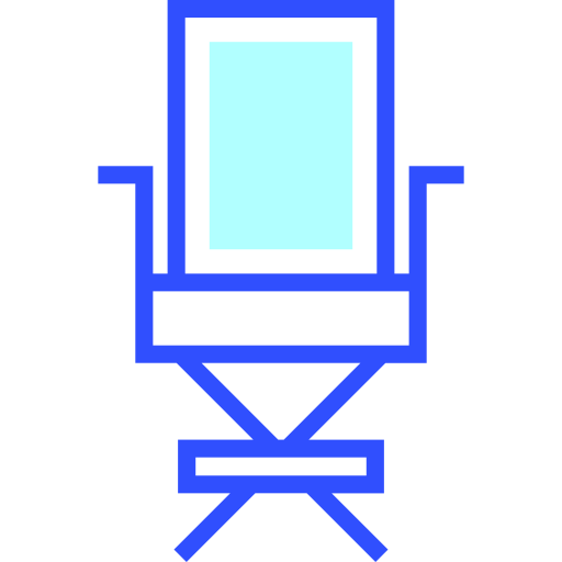 directeur stoel Inipagistudio Lineal Color icoon
