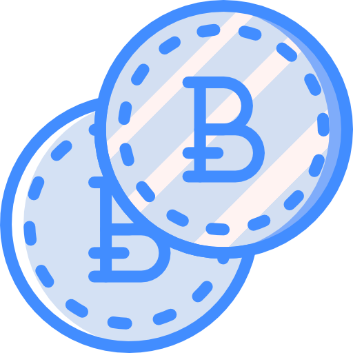bitcoin Basic Miscellany Blue Ícone