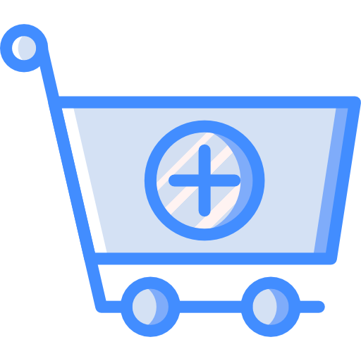einkaufswagen Basic Miscellany Blue icon