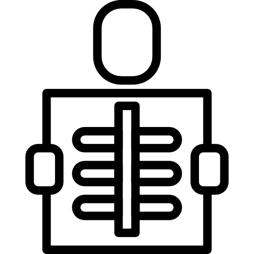 x-stralen turkkub Lineal icoon