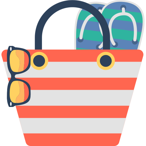 torba plażowa Flaticons.com Lineal Color ikona