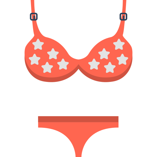 bikini Flaticons.com Lineal Color icono