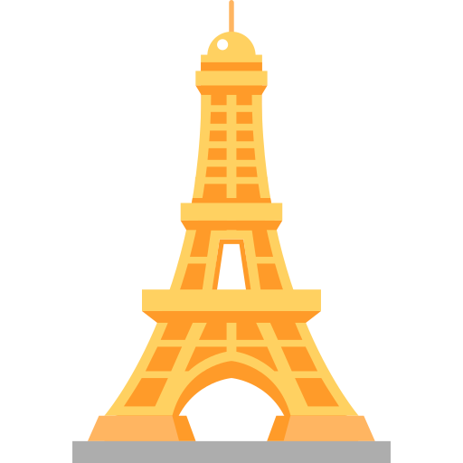 Eiffel tower Flaticons.com Lineal Color icon
