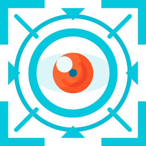 Eye scanner Special Flat icon