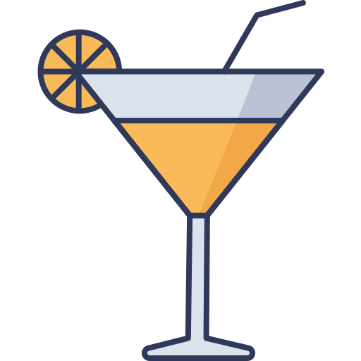 cocktail Dinosoft Lineal Color icon