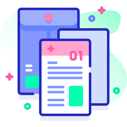 Document Special Ungravity Lineal color icon