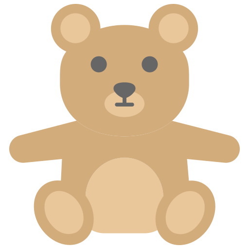 Teddy bear Dinosoft Flat icon