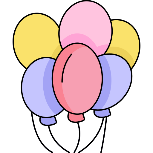 balony Generic Thin Outline Color ikona