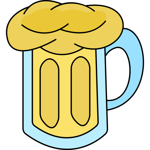 kufel piwa Generic Thin Outline Color ikona