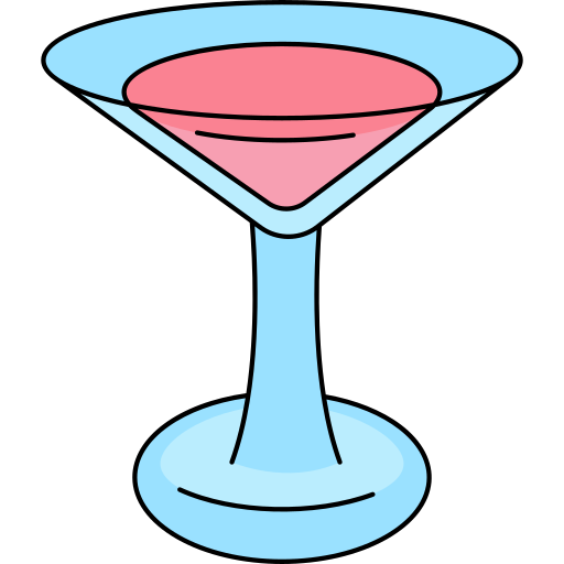 Cocktail Generic Thin Outline Color icon