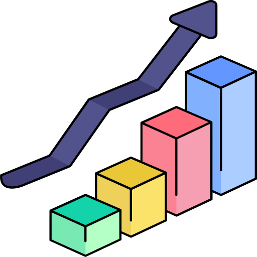 Graph Generic Thin Outline Color icon