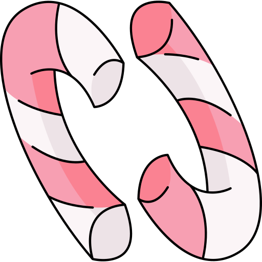 Candy cane Generic Thin Outline Color icon