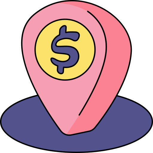 Location pin Generic Thin Outline Color icon