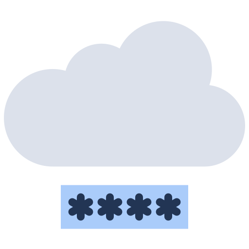 almacenamiento en la nube Generic Flat icono