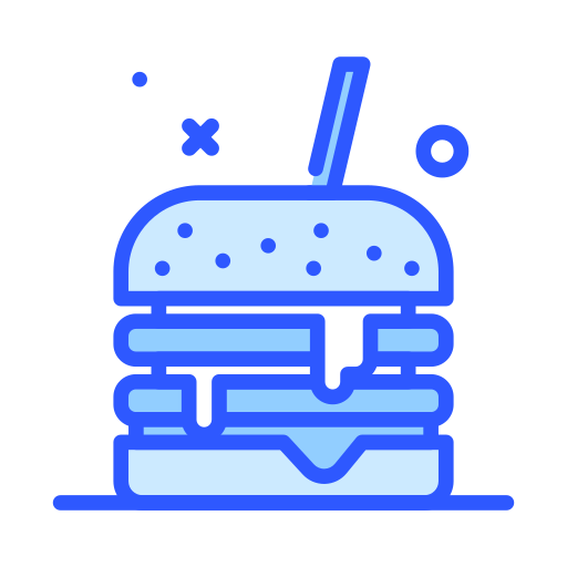 burger Darius Dan Blue Icône
