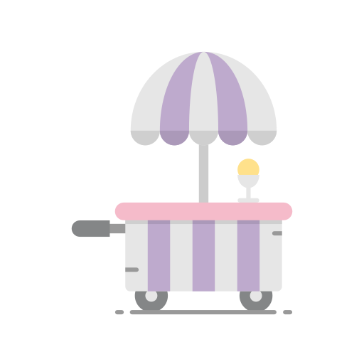 chariot de crème glacée Generic Flat Icône