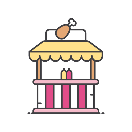 Fried chicken Generic Outline Color icon