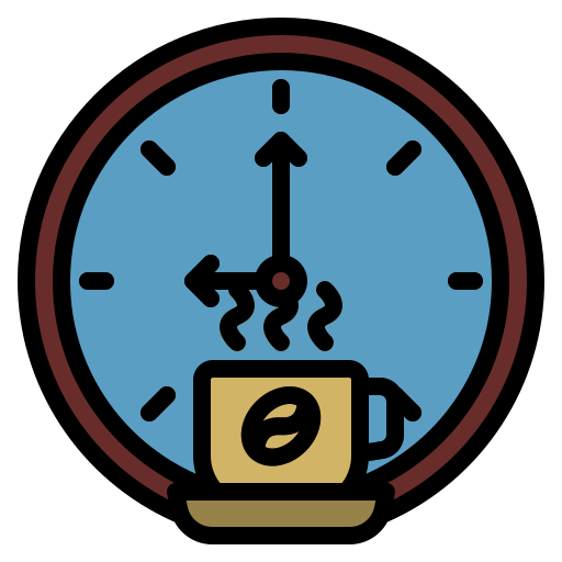 czas na kawę Generic Outline Color ikona