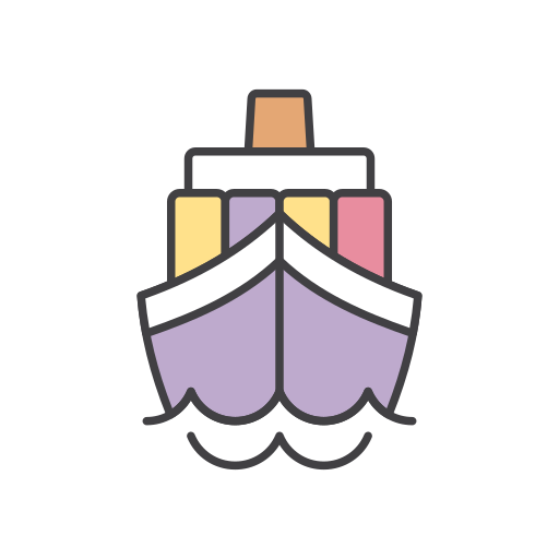 nave da carico Generic Outline Color icona
