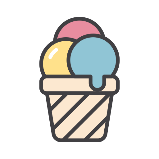 sorvete de casquinha Generic Outline Color Ícone