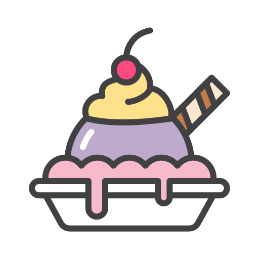 taça de sorvete Generic Outline Color Ícone