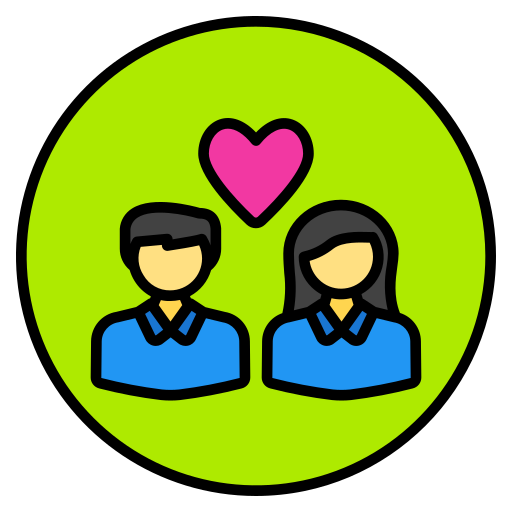 pareja Generic Outline Color icono