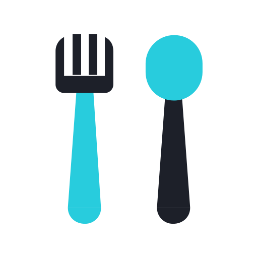 cuillère et fourchette Generic Flat Icône