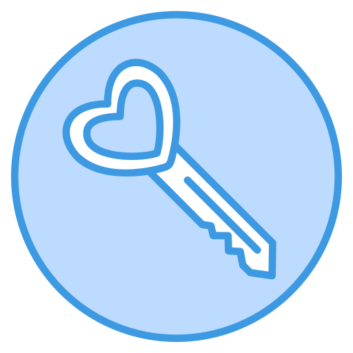 klucz miłości Generic Blue ikona