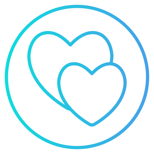 Hearts Generic Gradient icon
