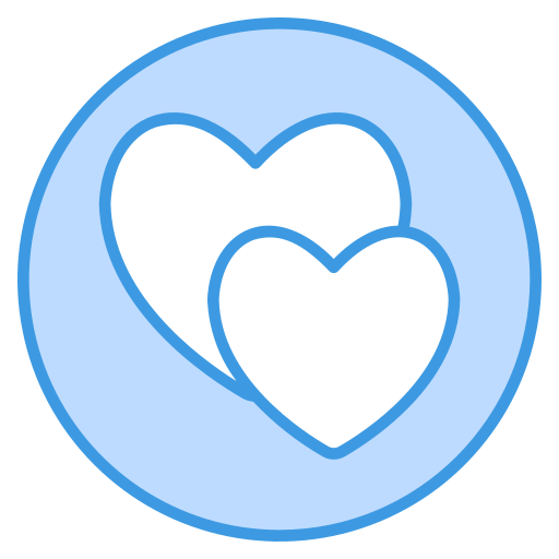 cœurs Generic Blue Icône