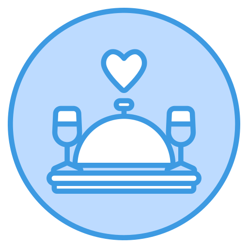 romantyczna kolacja Generic Blue ikona