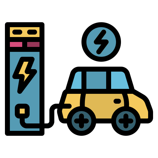 電気自動車 Generic Outline Color icon