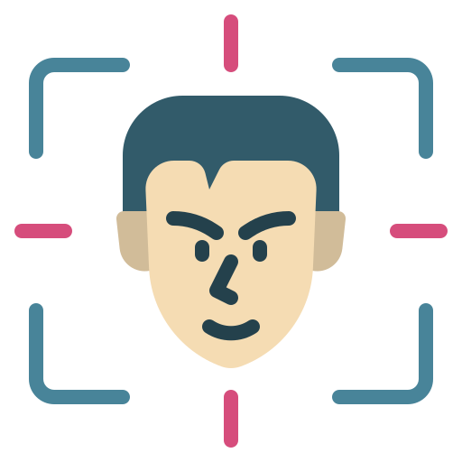 Facial recognition Generic Flat icon