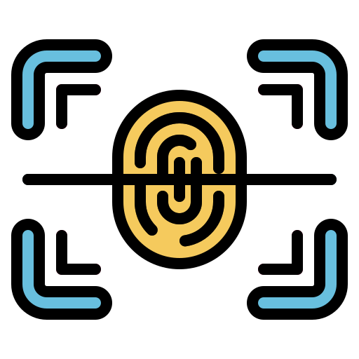 Fingerprint Generic Outline Color icon