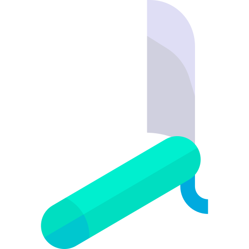 Razor blade Basic Straight Flat icon