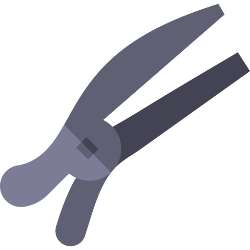 Hair clip Basic Straight Flat icon