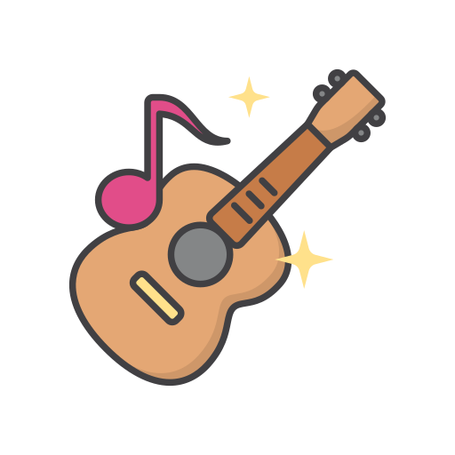 gitara Generic Outline Color ikona