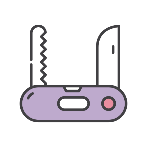 Utility knife Generic Outline Color icon