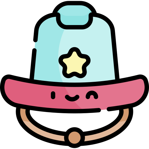 sombrero Kawaii Lineal color icono