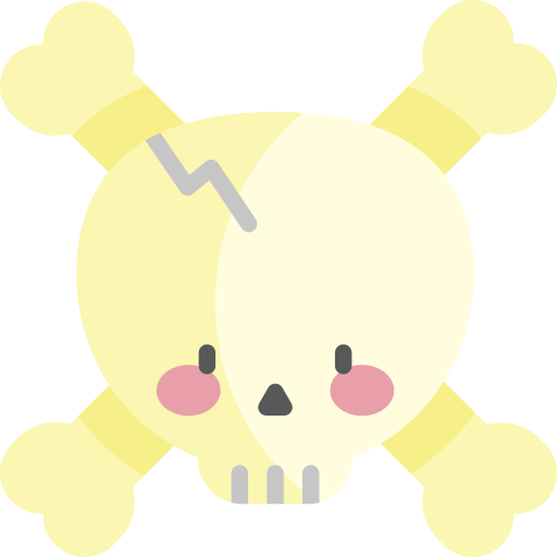 día de los muertos Kawaii Flat icono