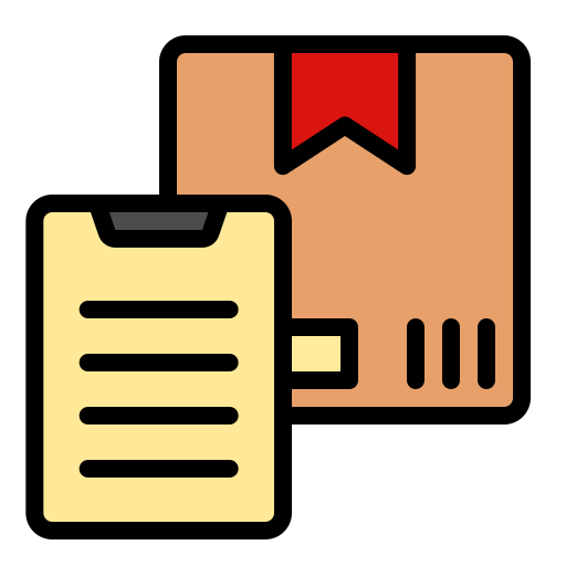 Package checking Generic Outline Color icon